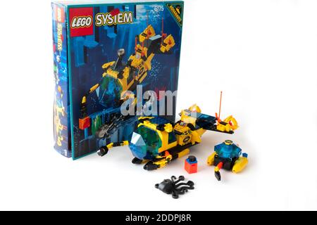 LEGO Set 6175 von 1998, Crystal Explorer Sub / Aquanaut DSRV II. Stockfoto