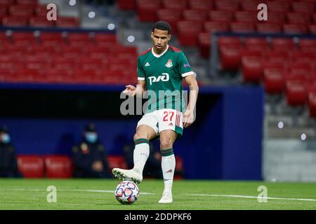 Murilo Cerqueira von Lokomotiv während der UEFA Champions League, Gruppe A Fußballspiel zwischen Atletico de Madrid und Lokomotiv / LM Stockfoto