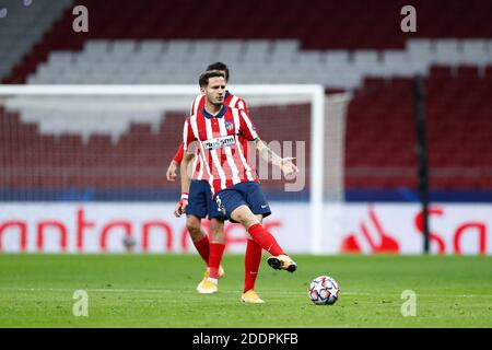 Saul Niguez von Atletico de Madrid während der UEFA Champions League, Gruppe A Fußballspiel zwischen Atletico de Madrid und Lokom / LM Stockfoto