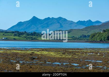 Black Cuillins, Sligachan, Isle of Skye, Schottland, Vereinigtes Königreich Stockfoto