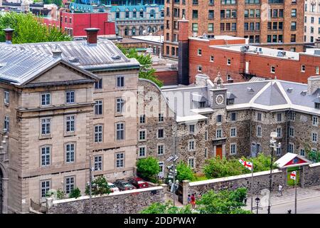 Das Old Sulpician Seminary, Montreal, Kanada Stockfoto