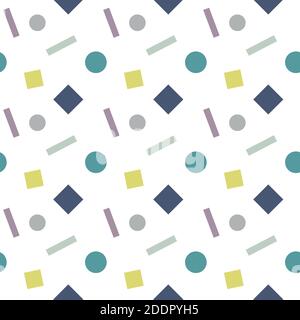 Ein nahtloser abstrakter Hintergrund aus geometrischen Formen. Stock Vektor