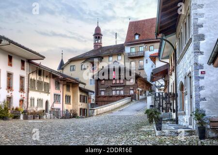 Gruyeres, Freiburg, Schweiz Stockfoto