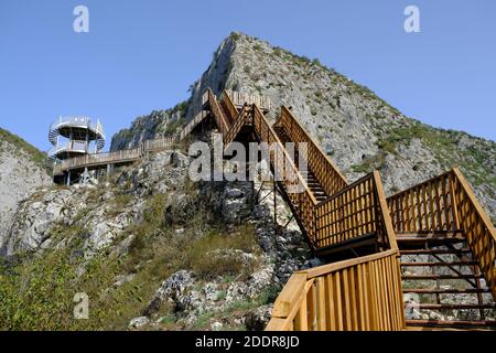 Die Aussichtsterrasse der Valla Schlucht befindet sich in der Dorf muratbaşı im Bezirk der provinz kastamonu Stockfoto