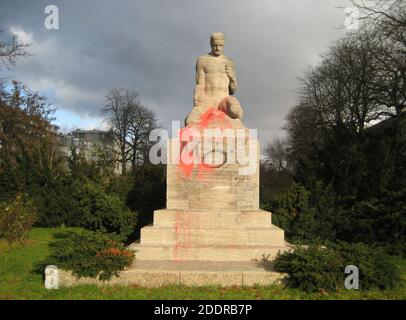 Kriegsdenkmal für die Gefallen des Kaiser-Franz-Garde-Grenadier-Regiments Nr.2. Stockfoto