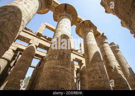 KARNAK TEMPEL IN ÄGYPTEN Stockfoto