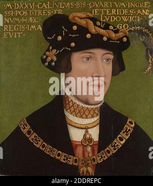 Hans Krell - Porträt König Ludwigs II. Von Ungarn (um 1522). Stockfoto