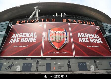 Datei Foto vom 01-07-2020 von EINEM Blick außerhalb des Emirates Stadium. Stockfoto
