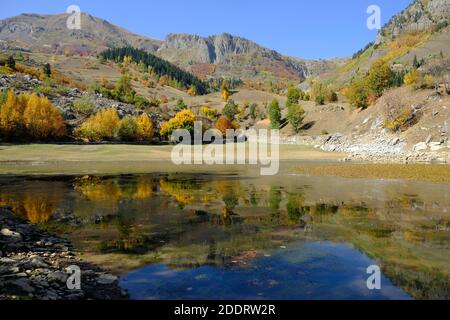 Faszinierende Herbstfarben in der Stadt şavşat maden (Bazgiret) Dorf artvin türkei Stockfoto