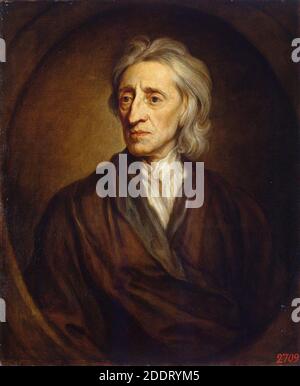 Godfrey Kneller - Porträt von John Locke (Hermitage). Stockfoto
