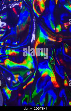Lebhaft und trendig. Holographische verschwommen schillernden abstrakten bunten Hintergrund. Stockfoto