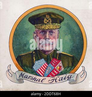Retro-Porträt des Feldmarschalls Lord Haig. Feldmarschall Douglas Haig, 1. Earl Haig, (1861 – 1928) war ein hoher Offizier der britischen Armee. Während t Stockfoto
