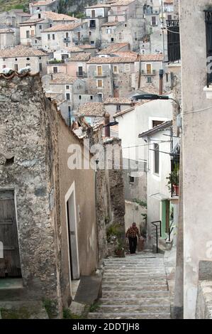 Morano Calabro ist in der Liste der 'Borghi più belli d’Italia Stockfoto