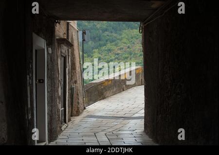 Morano Calabro ist in der Liste der 'Borghi più belli d’Italia Stockfoto