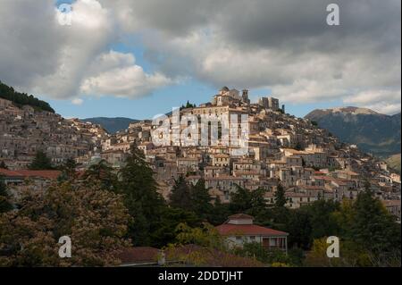 Morano Calabro ist in der Liste der 'Borghi più belli d’Italia Stockfoto