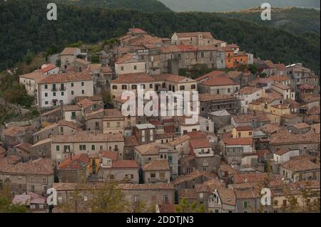 Blick auf Mormanno (Provinz Cosenza-Kalabrien) Stockfoto