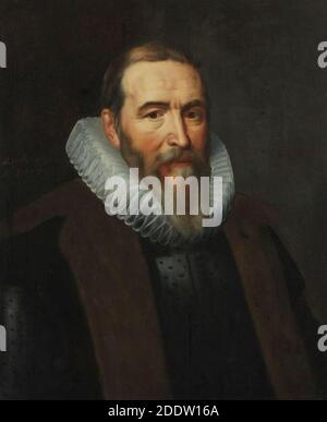 Kopie naar, Michiel Jansz. Van Mierevelt - Portret van Johan van Oldenbarnevelt (1547-1619), pensionaris van Rotterdam Stockfoto