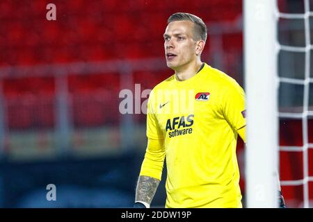 Alkmaar, Niederlande. November 2020. ALKMAAR, AFAS Stadium 26-11-2020, Saison 2020/2021, Europa League Spiel zwischen AZ und Real Sociedad. AZ-Spieler Marco Bizot Kredit: Pro Shots/Alamy Live Nachrichten Stockfoto