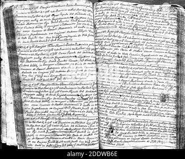 Krekenavos RKB 1730-1812 santuokos metrikų knyga 077. Stockfoto