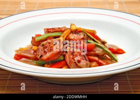 Raffinierte orientalische Gerichte Stockfoto