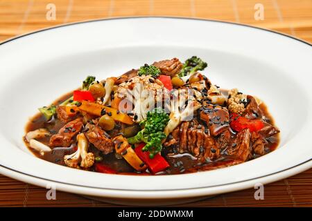 Raffinierte orientalische Gerichte Stockfoto