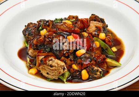 Raffinierte orientalische Gerichte Stockfoto