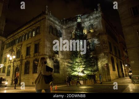 26. November 2020: Lichtakt der Weihnachtsbeleuchtung 2020 in Barcelona Credit: Thiago Prudencio/DAX/ZUMA Wire/Alamy Live News Stockfoto