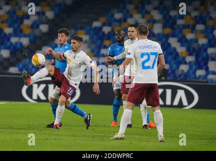 Neapel, KAMPANIEN, ITALIEN. November 2020. 26/11/2020 stadio San Paolo, europa Leaghue di calcio di s incontro tra SSC Napoli vs Rijeka.in foto: Diego demme Credit: Fabio Sasso/ZUMA Wire/Alamy Live News Stockfoto