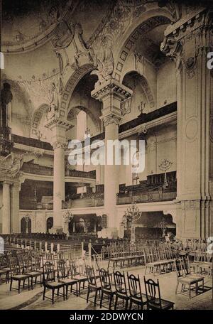 Kreuzkirche Innenansicht Variante Seite 1900 Helas Peltz Bildnr. 40 S. 219, AJH 1901. Stockfoto