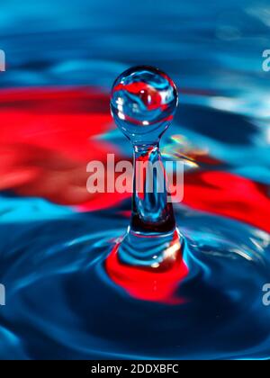 Wassertropfen Fotografie Stockfoto