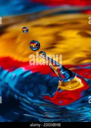 Wassertropfen Fotografie Stockfoto