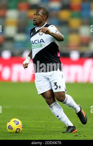 25. November 2020, Udine, Italien: UdineseÃ¢â‚¬â„¢s Samir im Einsatz beim italienischen Fußballspiel Coppa Italia Udinese Calcio gegen AC Fiorentina im Stadion Friuli - Dacia Arena in Udine, Italien, 25. November 2020. Foto Gabriele Menis / LM (Bild: © Gabriele Menis/LPS via ZUMA Wire) Stockfoto