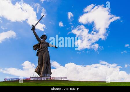 Wolgograd, Russland - 26. MAI 2019: Mutterland Anrufe Denkmal in Wolgograd, Russland Stockfoto
