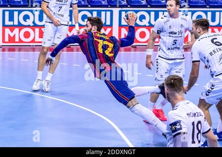 Barcelona, Spanien. November 2020. Ludovic Fabregas vom FC Barcelona beim Handballspiel der VELUX EHF Champions League zwischen dem FC Barcelona und dem THW Kiel am 26. November 2020 im Palau Blaugrana in Barcelona, Spanien - Foto Javier Borrego / Spanien DPPI / DPPI / LM Quelle: Paola Benini/Alamy Live News Stockfoto