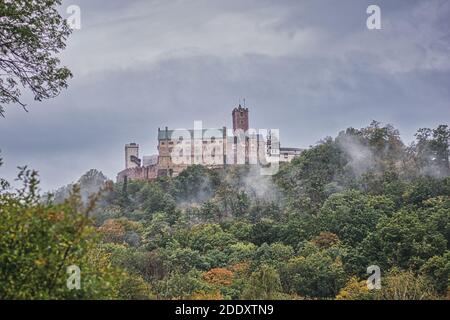 Das Schloss Thüringen Eisenach im Oktober Stockfoto