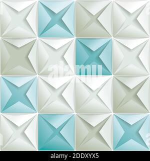 Abstrakte Textur, die den ausgeschnittenen Papierstil simuliert. Stock Vektor