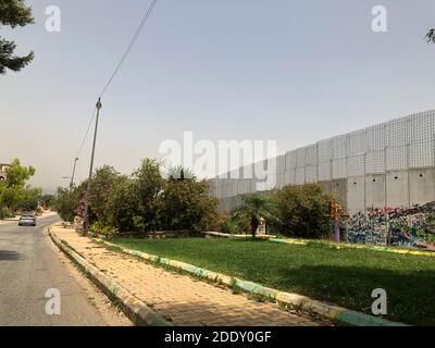 Südlich des Libanon: Libanon Palästina grenzt an israelische Betonmauer Trennwand Stockfoto