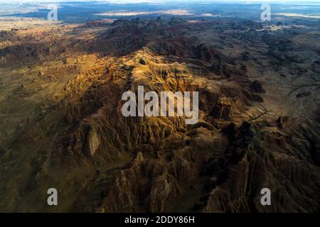 Chinas Dämonenstadt xinjiang in der Welt Stockfoto