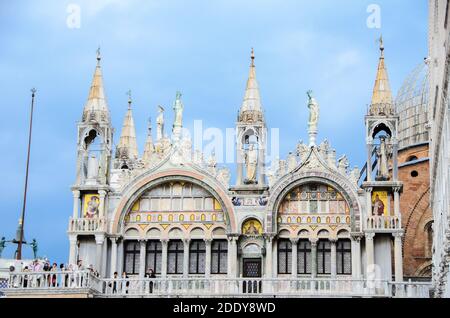 Detail der Basilika San Marco - Venedig, Italien Stockfoto