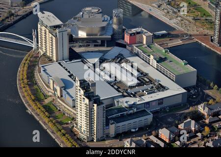 Luftaufnahmen Manchester - Trafford Park & Salford Quays Stockfoto
