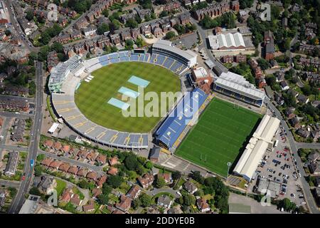 Luftaufnahmen Headingley Cricket Ground & Rugby Stadium Leeds Stockfoto