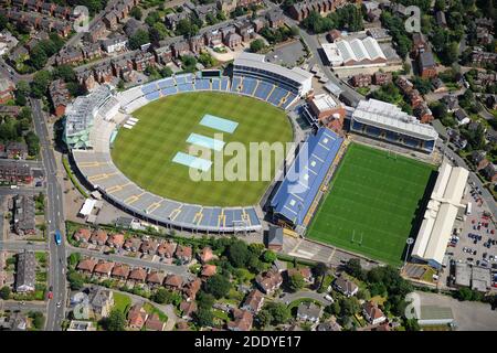 Luftaufnahmen Headingley Cricket Ground & Rugby Stadium Leeds Stockfoto