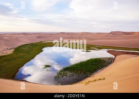 Sandsee oben Stockfoto