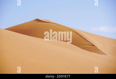 Die Linie der Sanddünen Stockfoto