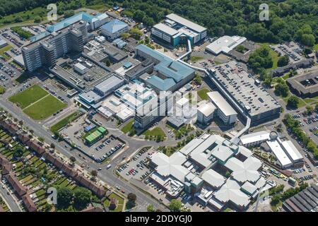 Luftaufnahme NHS Aintree Hospital, Liverpool Stockfoto