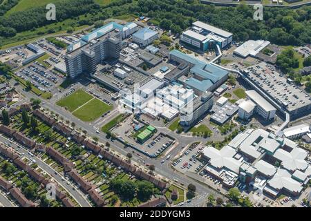 Luftaufnahme NHS Aintree Hospital, Liverpool Stockfoto