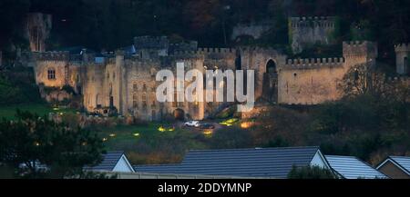 Gwrych Castle Einrichtung Zyklon für ich bin ein Promi-Prozess Kredit Ian Fairbrother/Alamy Stock Fotos Stockfoto