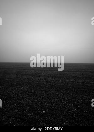 Nebliger Lockdown Walk in Hintlesham Suffolk Stockfoto