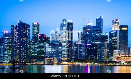 Blick von Marina Bay Sands, singapur, Stockfoto