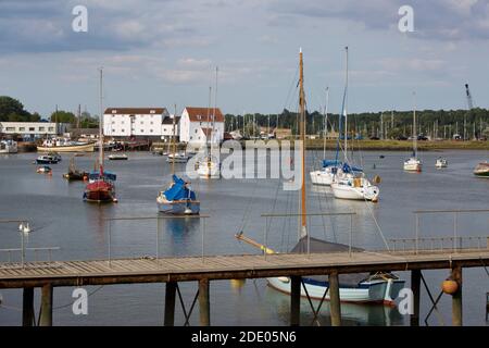 Der Hafen bei Woodbridge in Suffolk Stockfoto